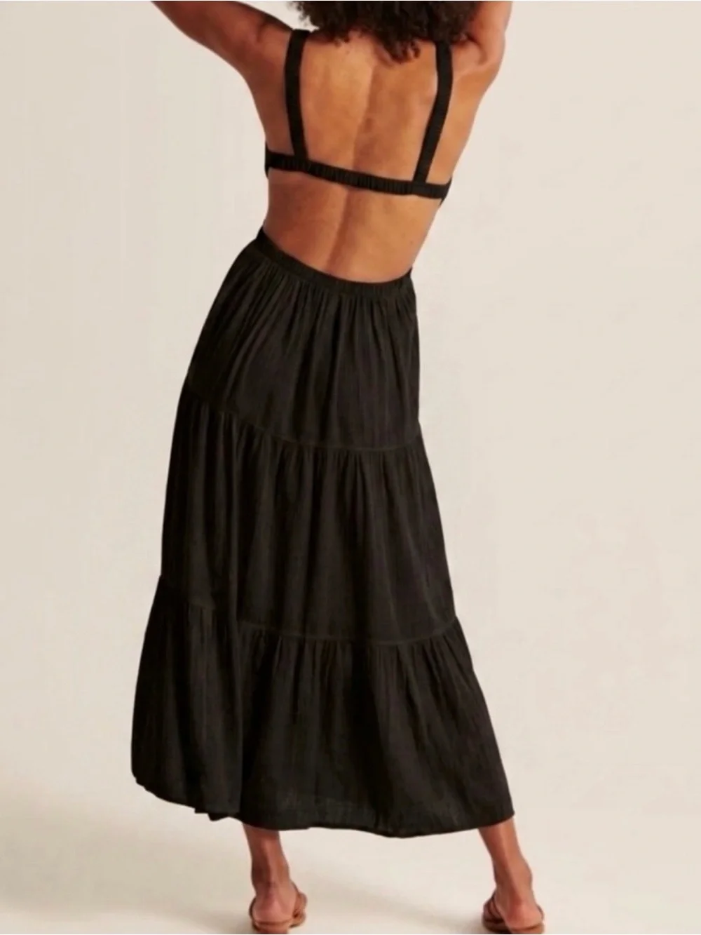 Abercrombie & Fitch‎ Black Cut Out Maxi Dress